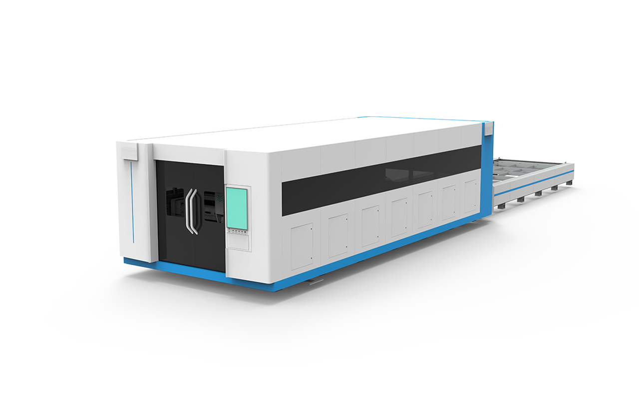  3015 3000w 6000w Full Closed with Exchange Working Table Raycus Fiber Laser Sheet Cutting Machine