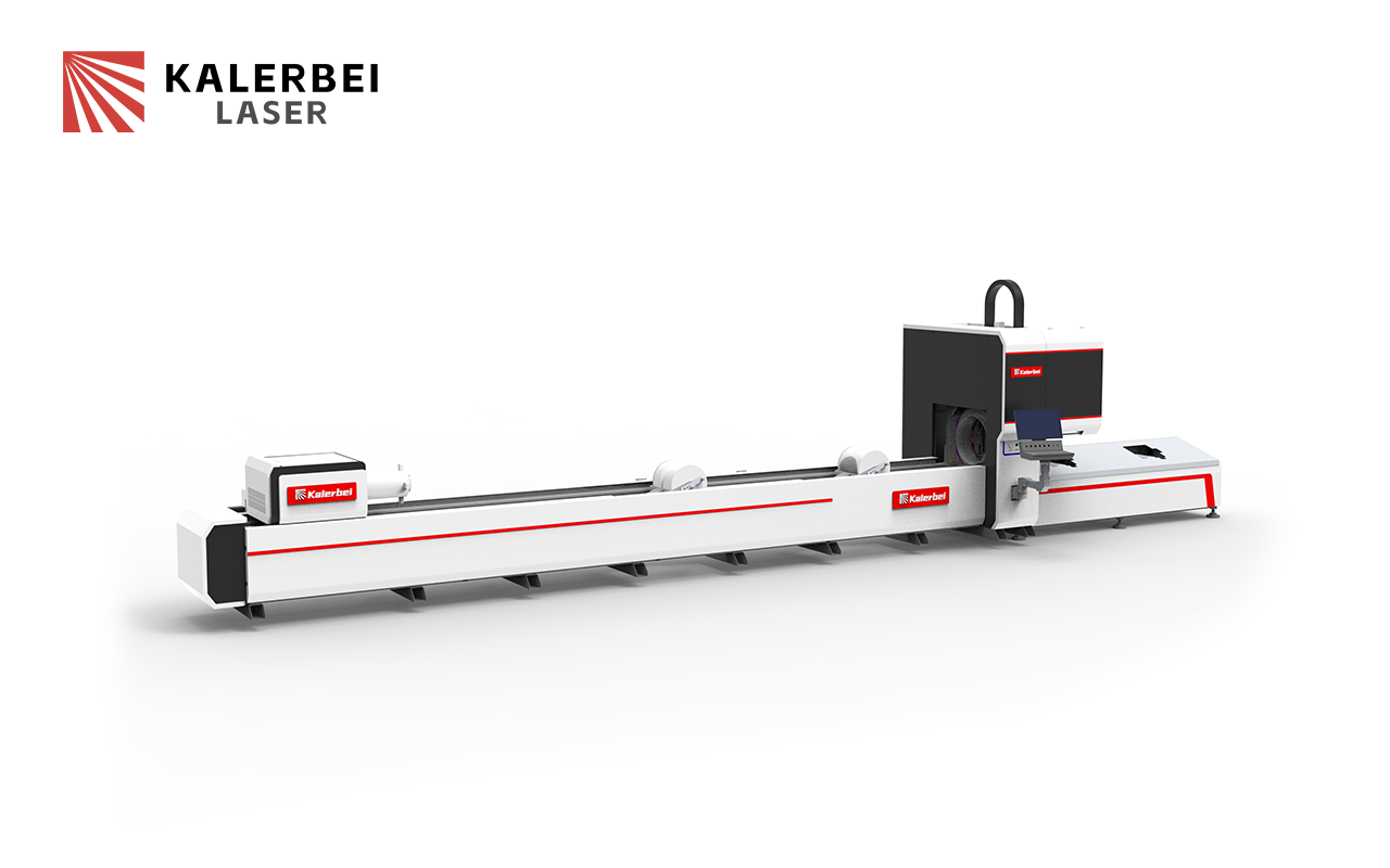 Two Chucks 6016 6035 Universal Fiber Laser Pipe Cutting Machine For Round Pipe Square Tube Beam Angle Steel Channel Steel Cutting 