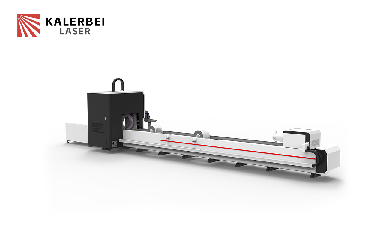 Two Chucks 6016 6035 Universal Fiber Laser Pipe Cutting Machine For Round Pipe Square Tube Beam Angle Steel Channel Steel Cutting 