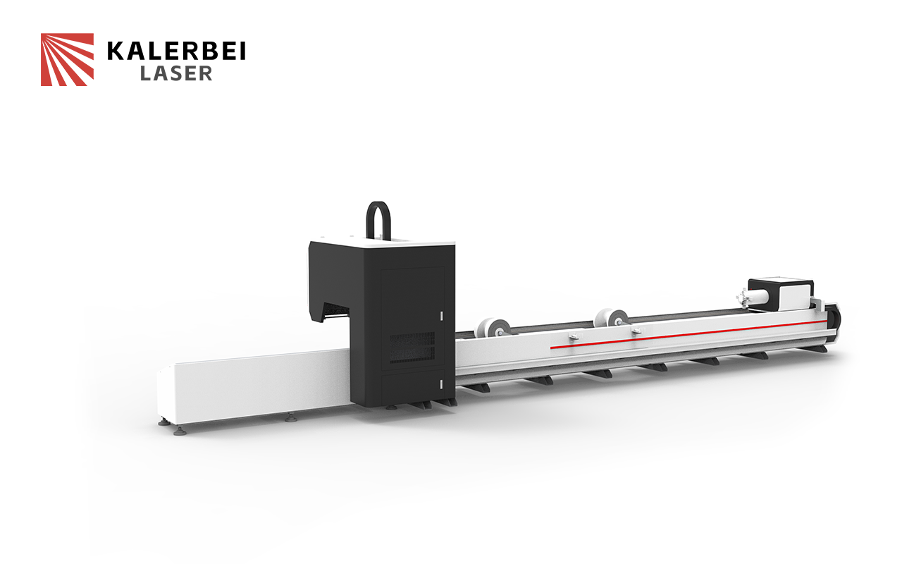 Two Chucks 6016 6035 Universal Fiber Laser Pipe Cutting Machine For Round Pipe Square Tube Beam Angle Steel Channel Steel Cutting 