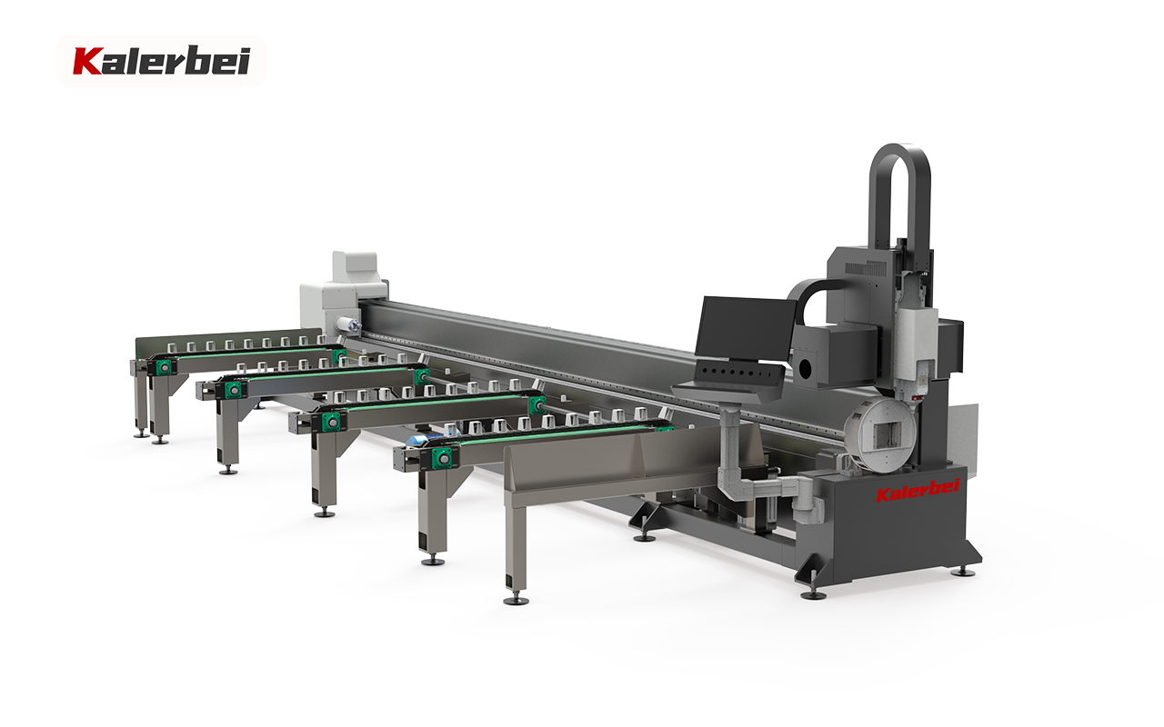 6024 semi-automatic feeding side hanging multifunctional laser pipe cutting machine