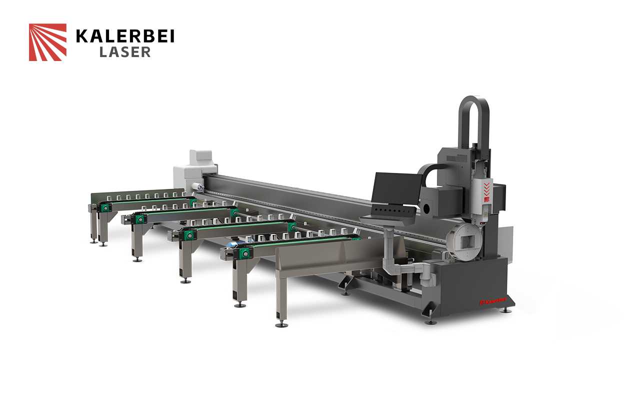 6024 semi-automatic feeding side hanging multifunctional laser pipe cutting machine