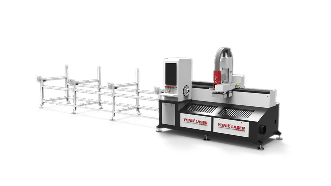 Semi Automatic Fiber Laser Pipe Feeder And Cutting Machine For Pipe Marking Cutting 