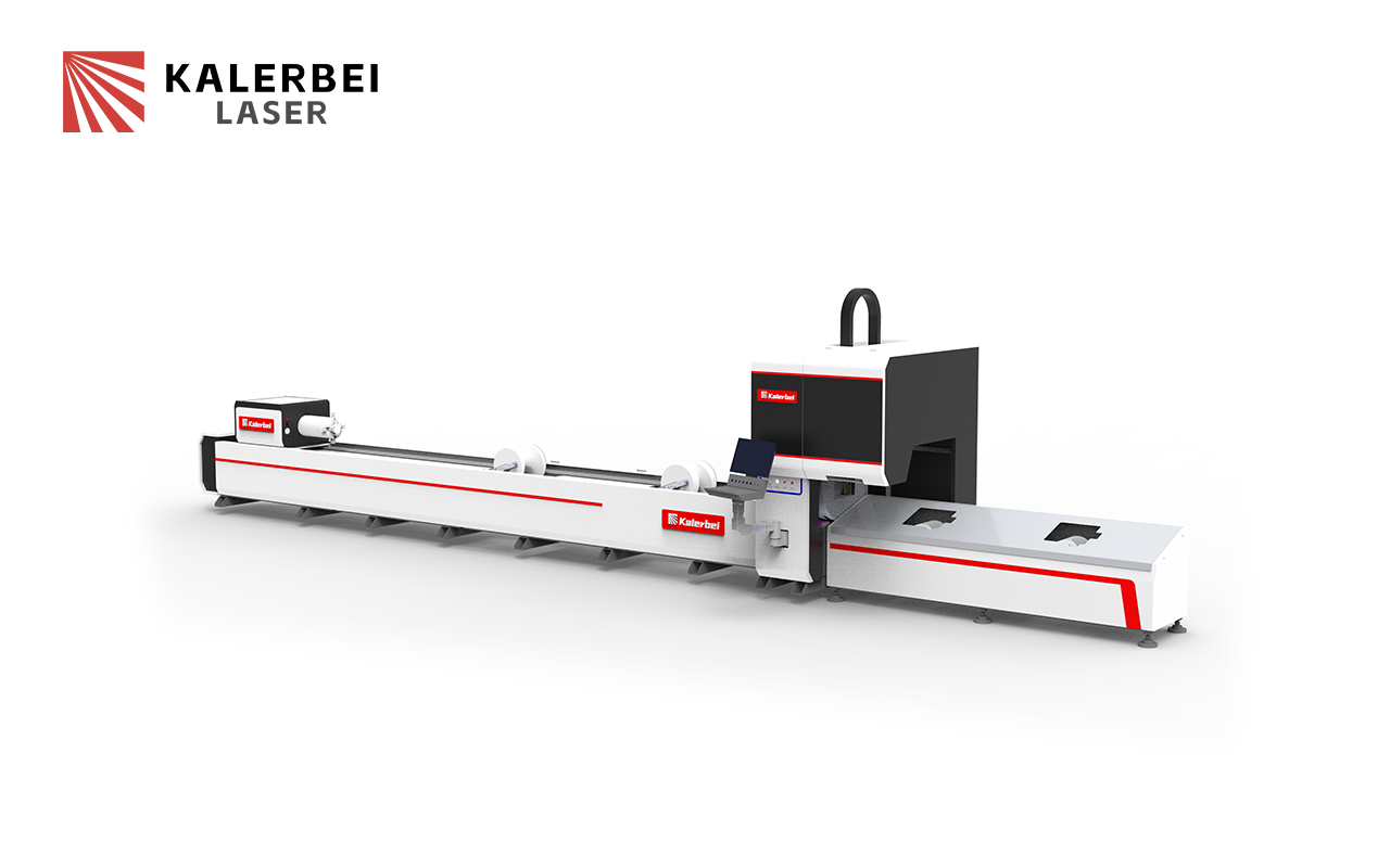 Two Chucks 6016 6035 Universal Fiber Laser Pipe Cutting Machine For Round Pipe Square Tube Beam Angle Steel Channel Steel Cutting 