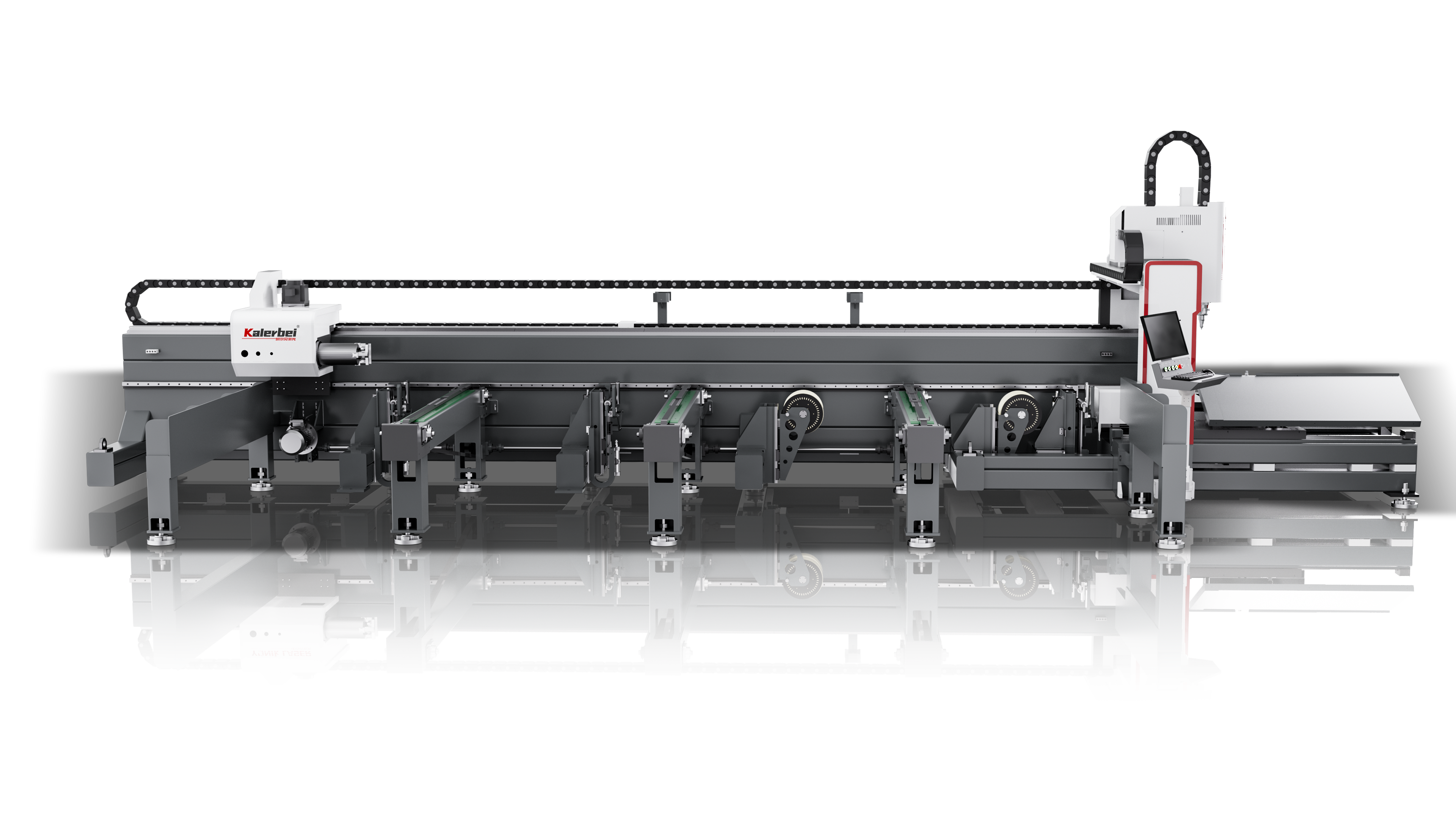 6012 semi-automatic loading laser tube cutting machine