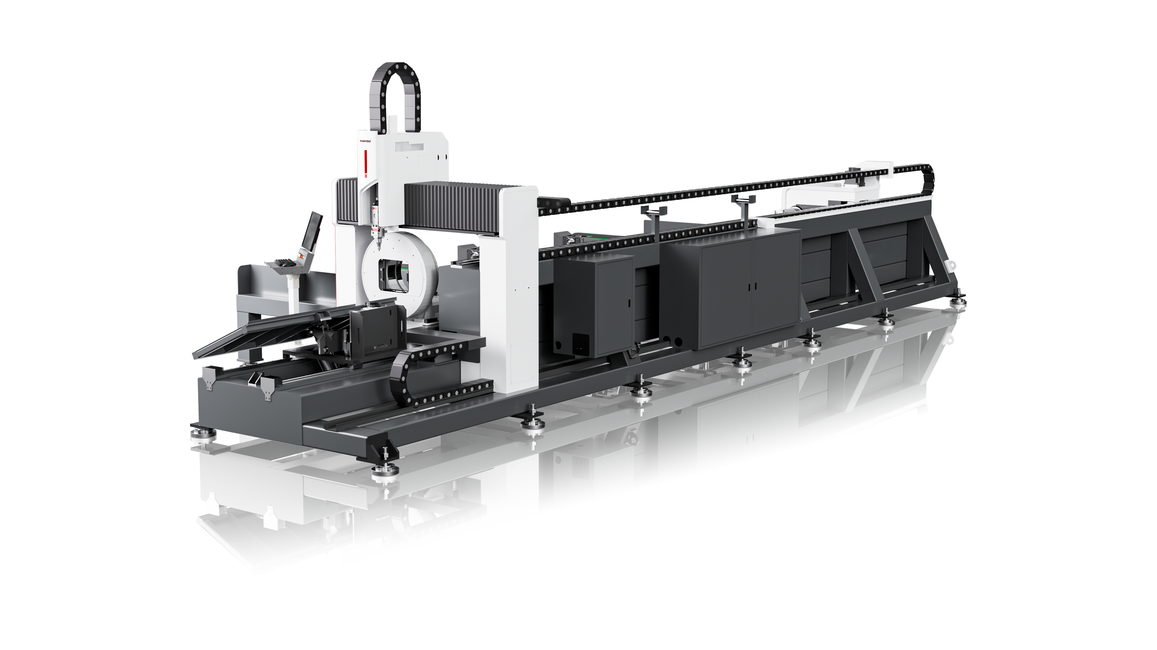 6012 semi-automatic loading laser tube cutting machine
