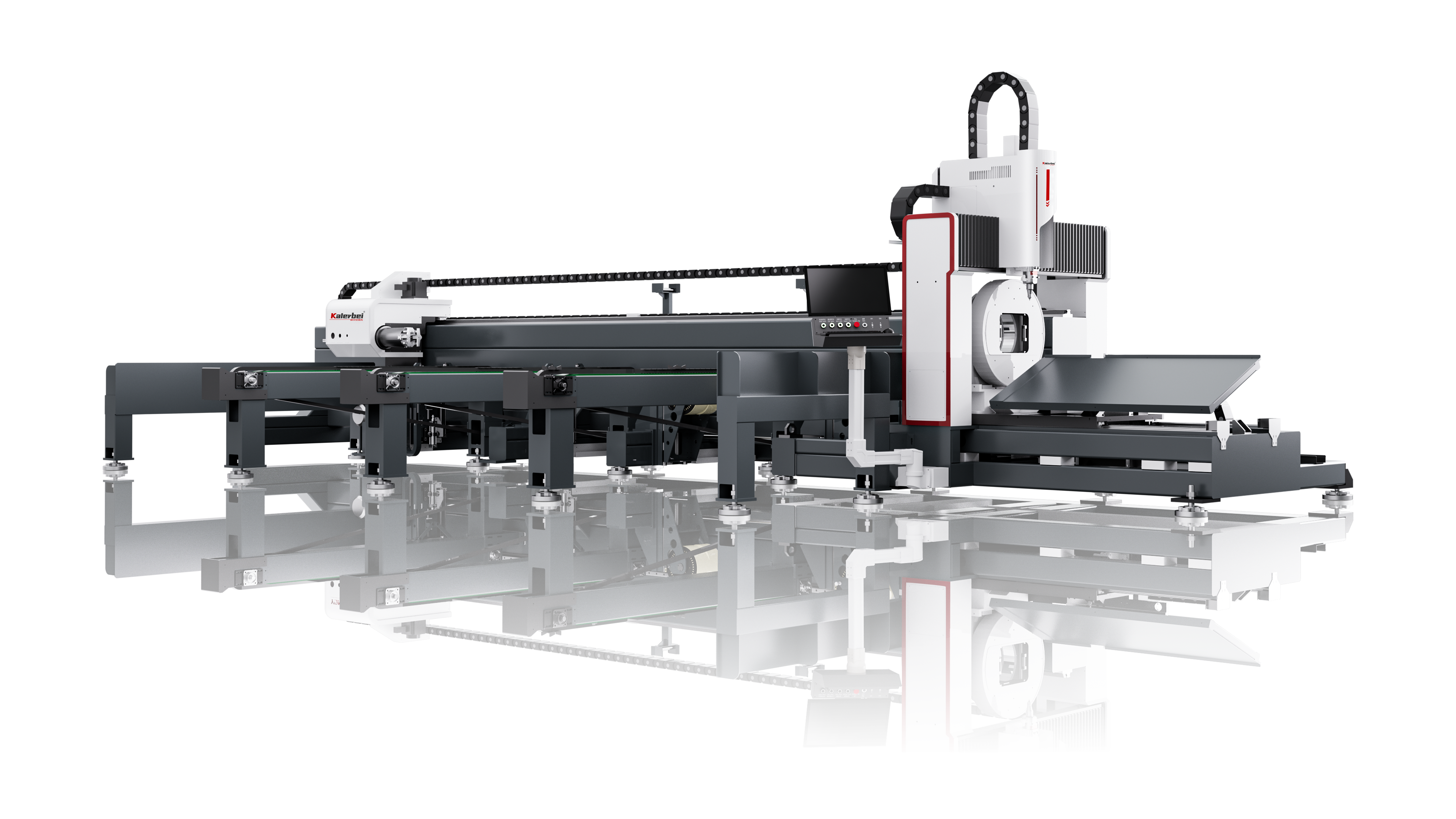 6012 semi-automatic loading laser tube cutting machine