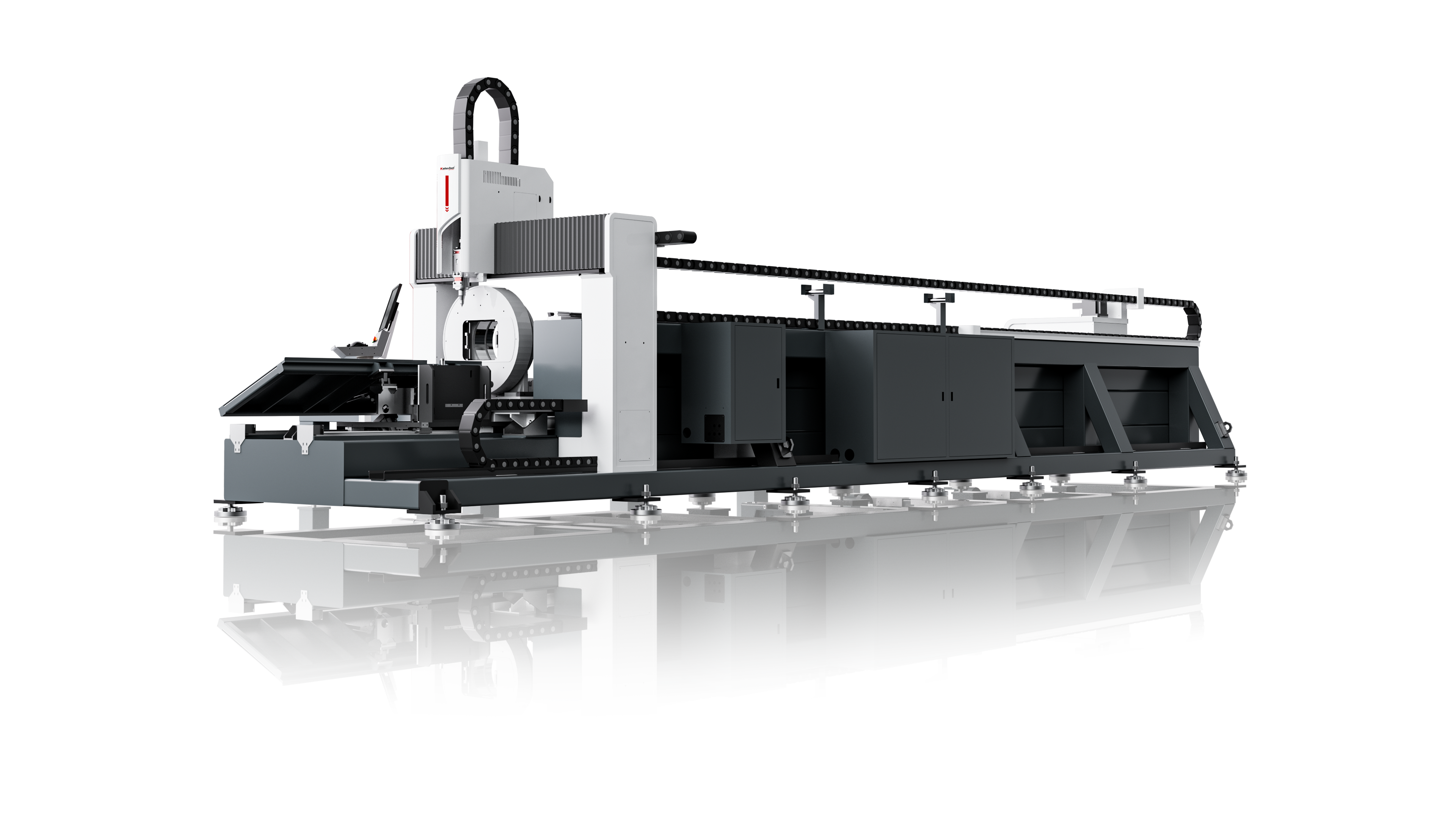 6012 semi-automatic loading laser tube cutting machine