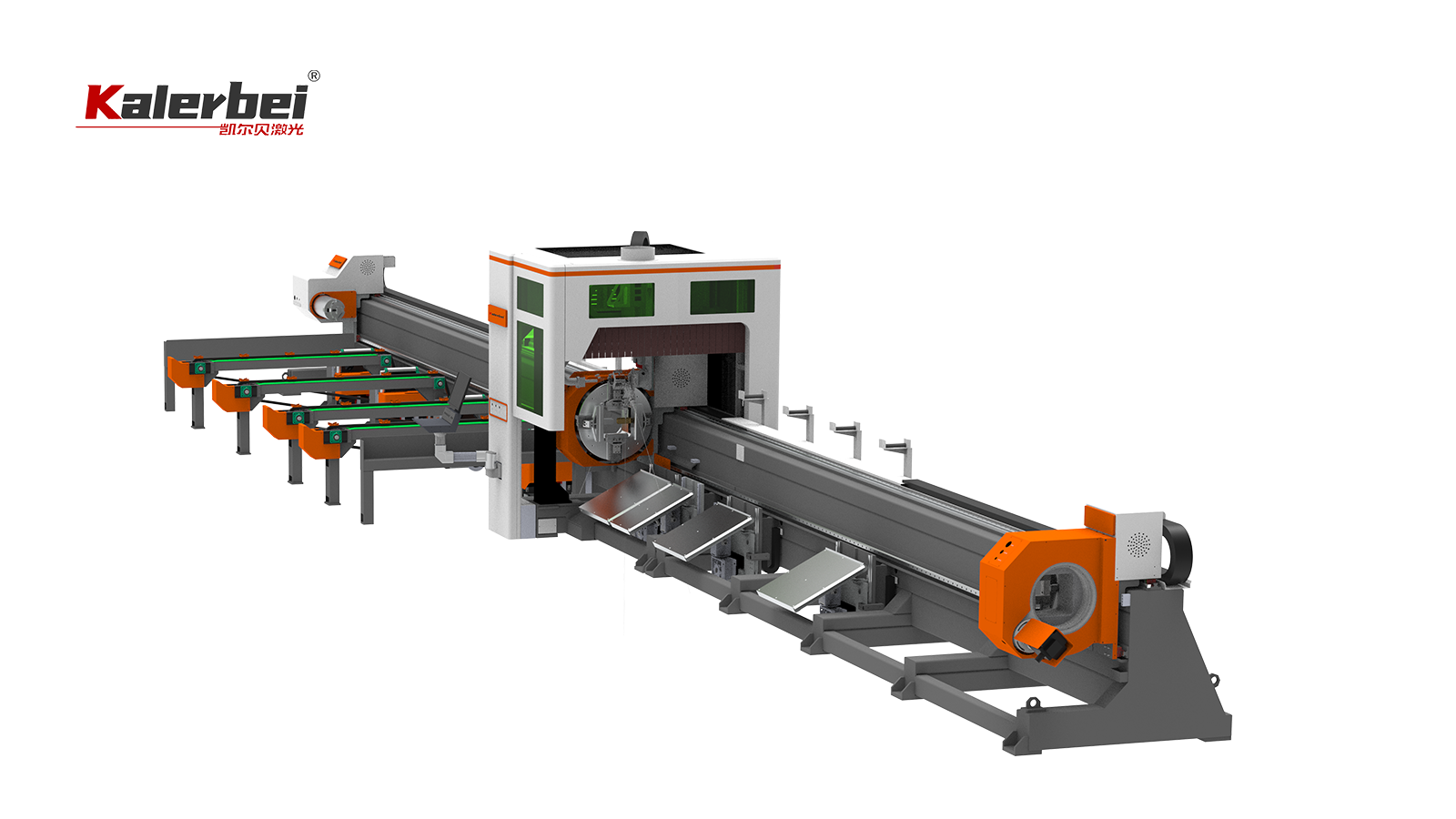 12024SCP 6000W Three Chucks Laser Pipe Cutting Machine with Beveling Head